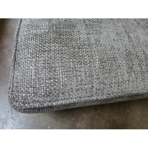 1318 - A mink textured weave rectangular cushioned top foot stool