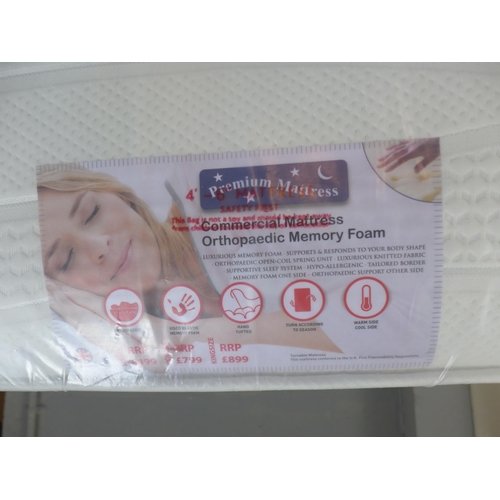 1365 - A 'Premium Mattress' orthopaedic memory foam double mattress