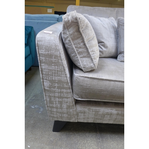 1366 - A Barker and Stonehouse 'Dolce' aluminium velvet four seater sofa