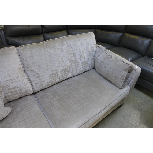 1366 - A Barker and Stonehouse 'Dolce' aluminium velvet four seater sofa