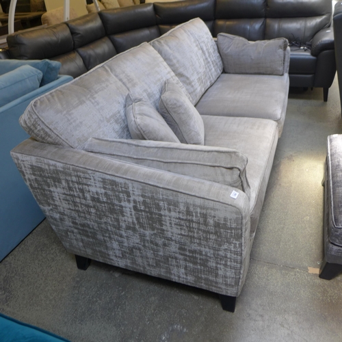 1366 - A Barker and Stonehouse 'Dolce' aluminium velvet four seater sofa