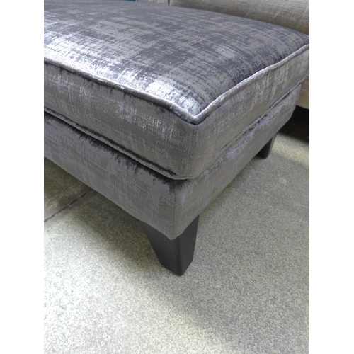 1367 - A Barker and Stonehouse 'Dolce' magnesium velvet footstool