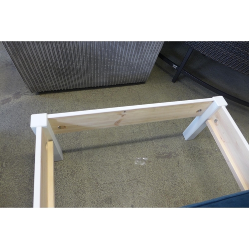 1451 - A white painted single bed frame   *This lot is subject to VAT