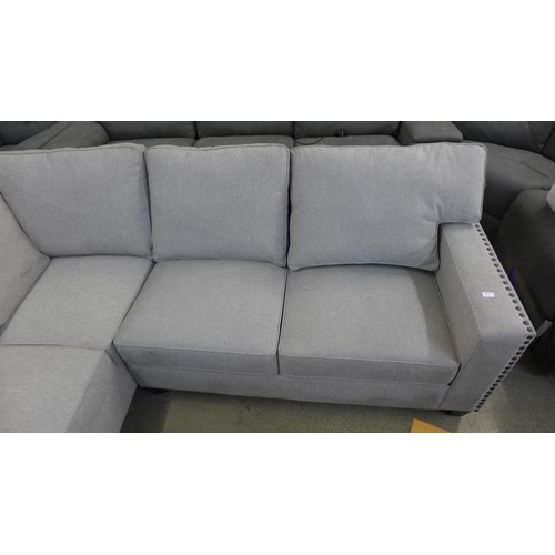 1381 - Ellen Fabric Sectional Large Sofa, original RRP £1166.66 + VAT (4165-27)(H 96.6 x W 245.2/247.7 x D ... 