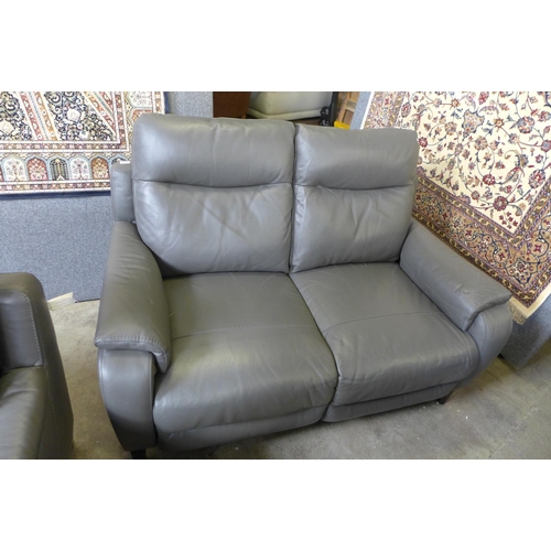 1385 - Barrett Leather two Seater Power Recliner sofa  , Original RRP £1166.66 + vat  (4167-11)   * This lo... 