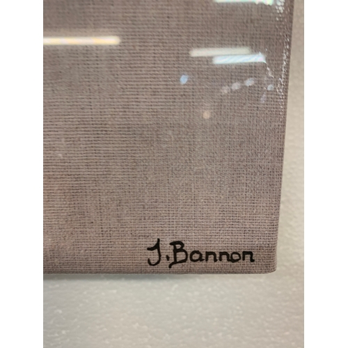 1398 - A canvas print, Jane Bannon (Bramble, Lexie & Tommy) 60X60  (WDC9727320)