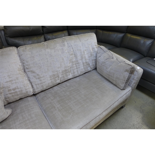 1444 - A Barker and Stonehouse 'Dolce' aluminium velvet four seater sofa