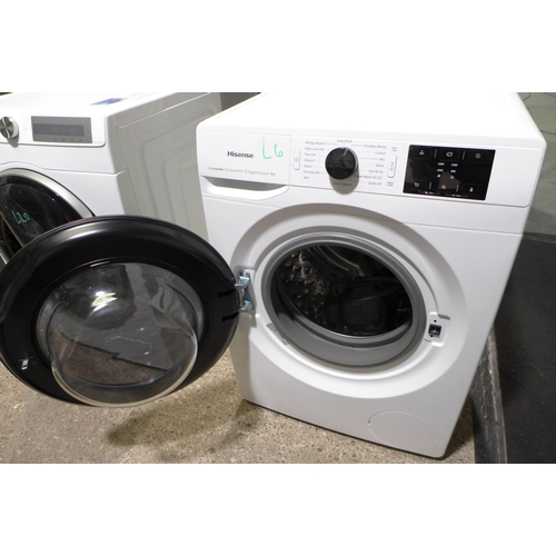 3003 - Hisense White 9kg, 1600rpm Washing Machine, A Rated (Model: WFGE901649VM) original RRP £333.33 + vat... 