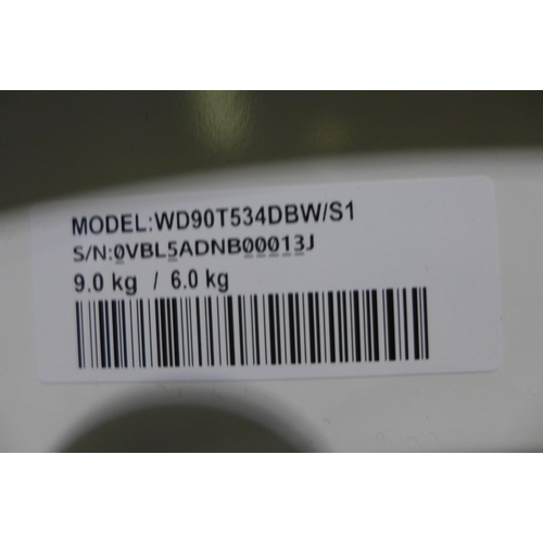 3007 - Samsung Series 5+ White, 9/6kg, 1400rpm, Washer Dryer, E Rated (Model: WD90T534DBW/S1) original RRP ... 
