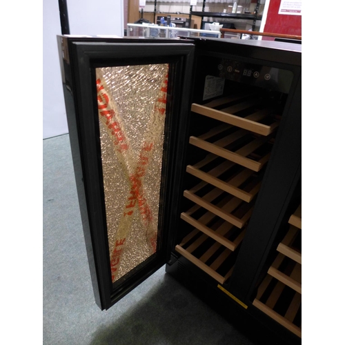 3294 - Viceroy 60cm Under Counter 2 Door Wine Cooler - ONE DOOR BROKEN - H870xW595xD568   -  Model No  WRWC... 