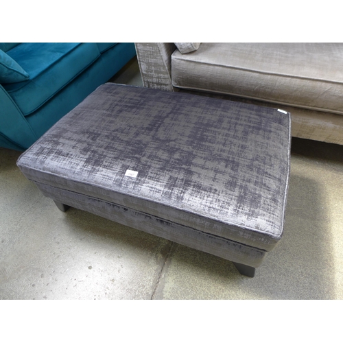 1550 - A Barker and Stonehouse 'Dolce' magnesium velvet footstool