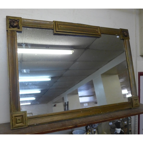 369 - A Victorian gilt framed overmantel mirror