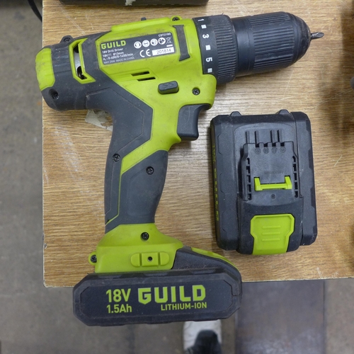 2034 - Qty. of power tools inc. Dewalt DWE4206 230v grinder (failed electric test due to damaged cable - so... 