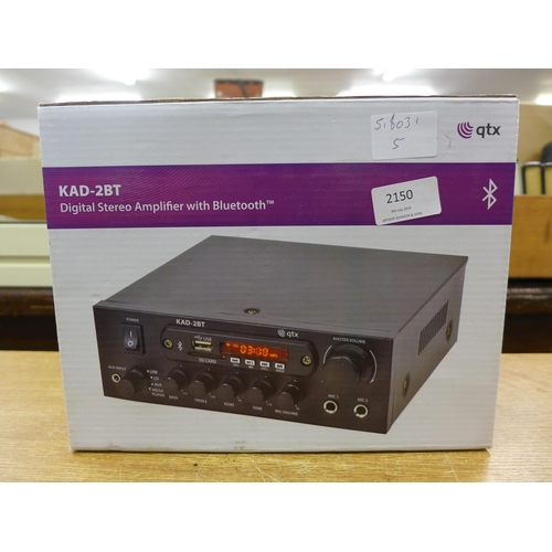 2150 - QTX KAD-2BT digital stereo Bluetooth amp