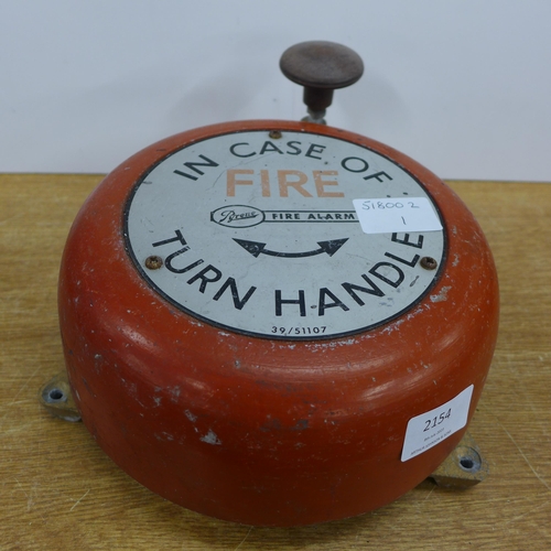 2154 - Vintage fire bell