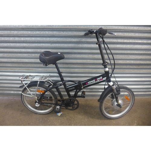 2209 - Electric aluminium folding bike - no battery - Police repossession