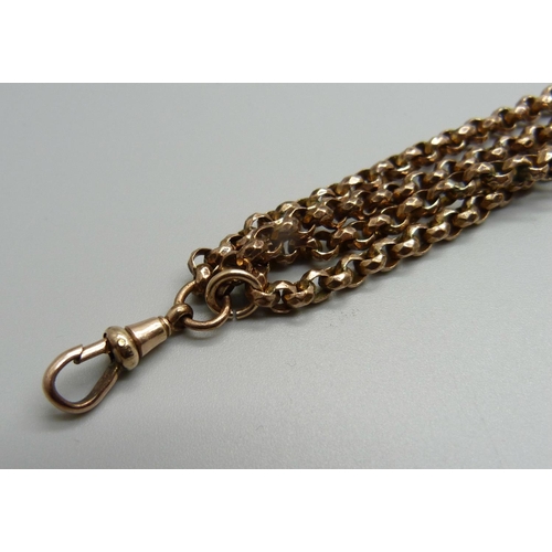 989 - A 9ct gold bracelet, 3.5g, 19.5cm approximate length