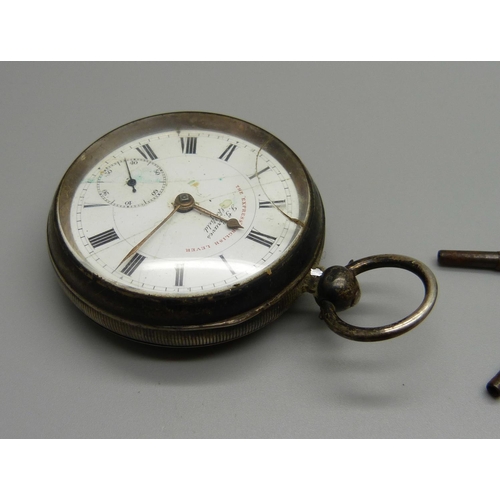 1000 - Two silver pocket watches