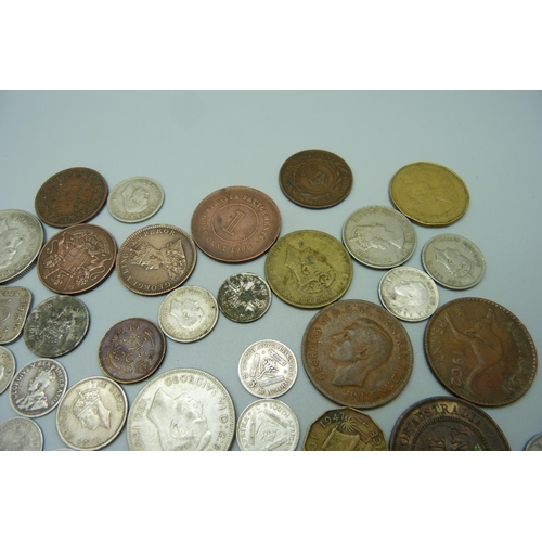 1019 - British Colonies coinage; Canada, Australia, India, etc., including silver