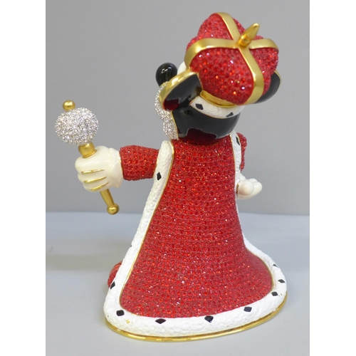605 - Mickey Mouse; an Arribas Jewelled Series Mickey Prince figure, 228/2000, hand set with Austrian crys... 