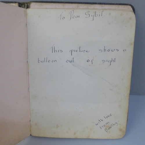 616 - Two small Edwardian albums containing sketches, paintings and verse