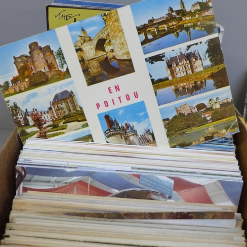 620 - Postcards; a box of postcards, vintage to modern