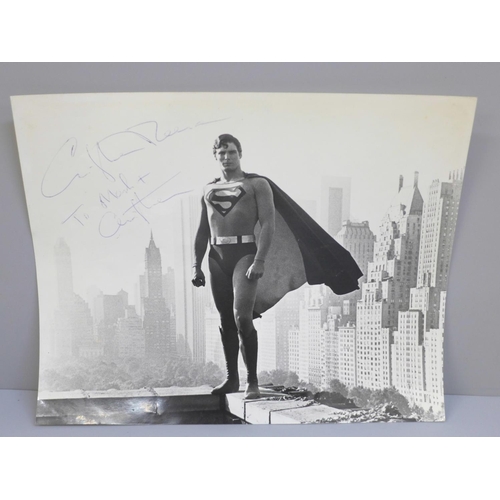 623 - A Superman publicity photograph signed by Christopher Reeve