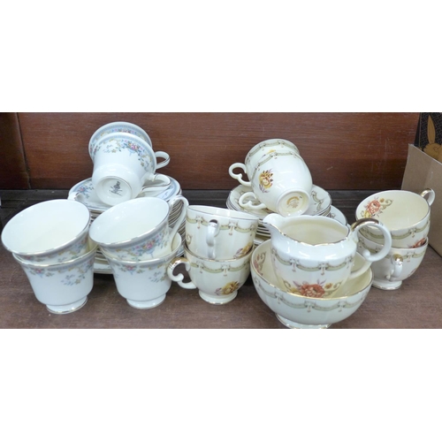 681 - Two tea sets; Royal Doulton Juliet and Crown Devon Blenheim