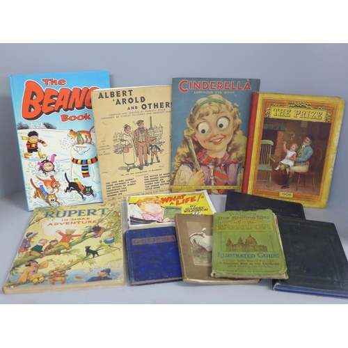 737 - A collection of children's books, a Rupert the Bear book, Good Things book, etc.