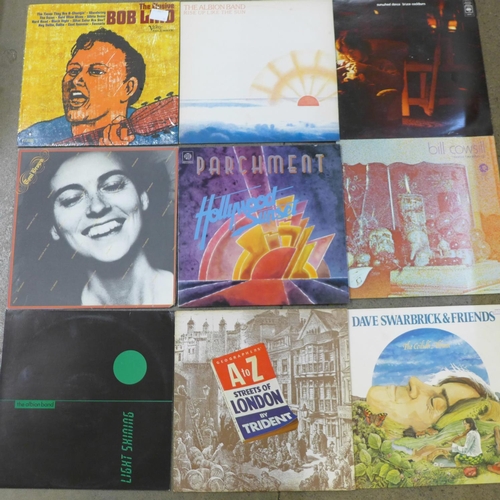 745 - 40 LP records including folk rock, soft rock, Bluegrass  and world music