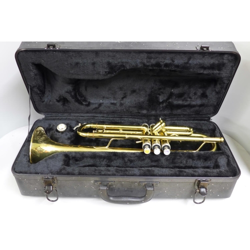 778 - A Riks trumpet, cased