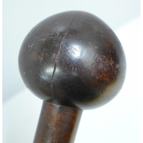 783 - An African knobkerrie, 84.5cm