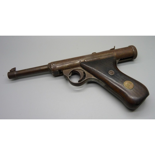 794 - A German Haenel .22 cal. target shooting pistol