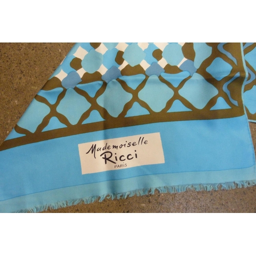 798 - A silk scarf, Mademoiselle Ricci, Paris