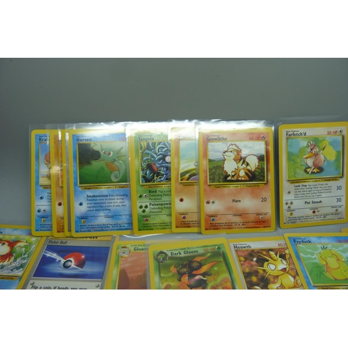 804 - A collection fifty vintage Pokemon cards