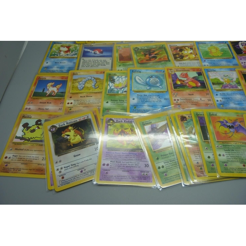 804 - A collection fifty vintage Pokemon cards