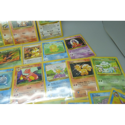 804 - A collection fifty vintage Pokemon cards