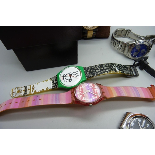 875 - Swatch and other wristwatches