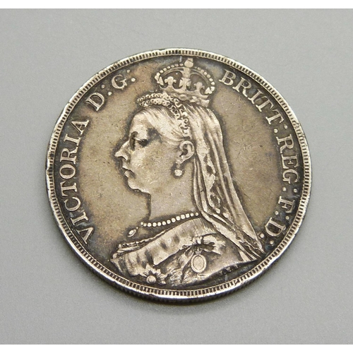 932 - A Victorian 1889 crown