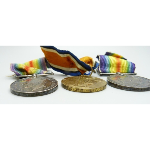 934 - Two pairs of WWI medals; to G-12845 Pte. P.O. Andrews, The Queen's Regiment and to SS-12106 A. Sjt F... 