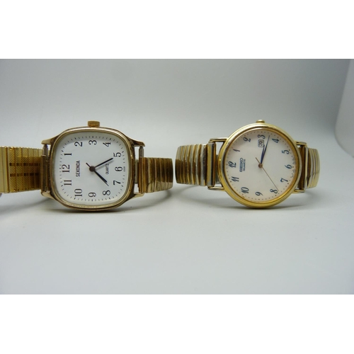 935 - Four wristwatches including one tank shape Avia