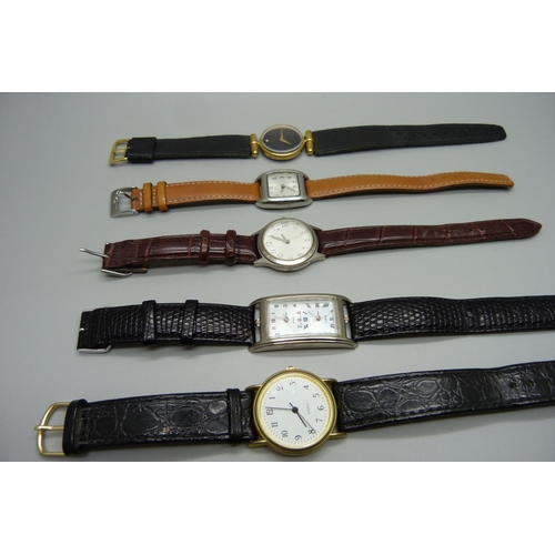 936 - Six assorted lady's and gentleman's wristwatches