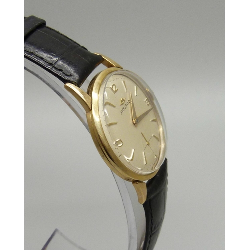 955 - A 9ct gold Movado wristwatch