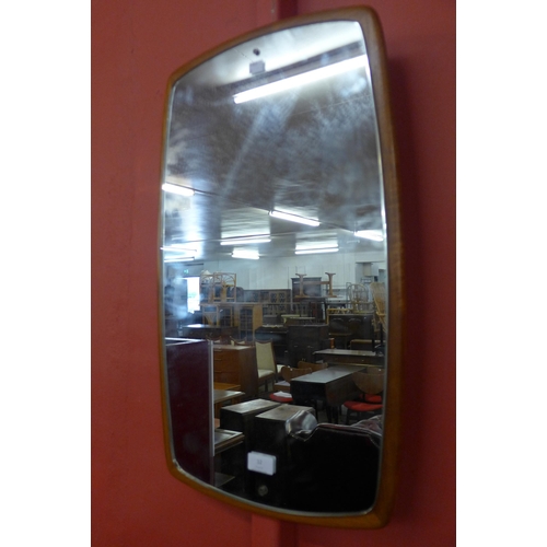 12 - A teak framed mirror