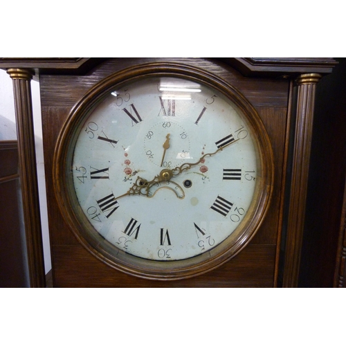 237 - An oak 8-day longcase clock