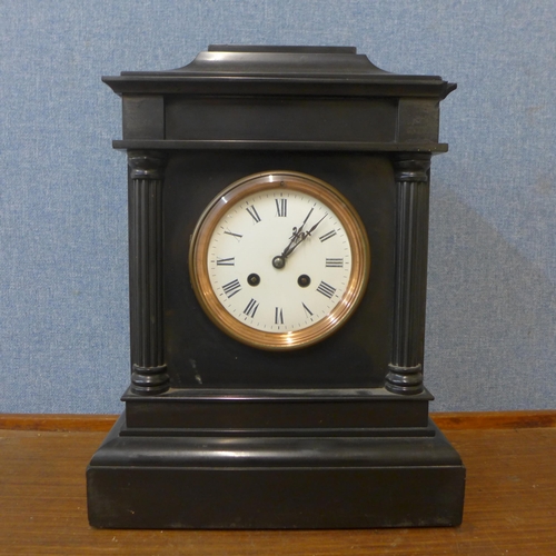 359 - A 19th Century French Belge noir mantel clock