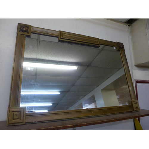 369 - A Victorian gilt framed overmantel mirror