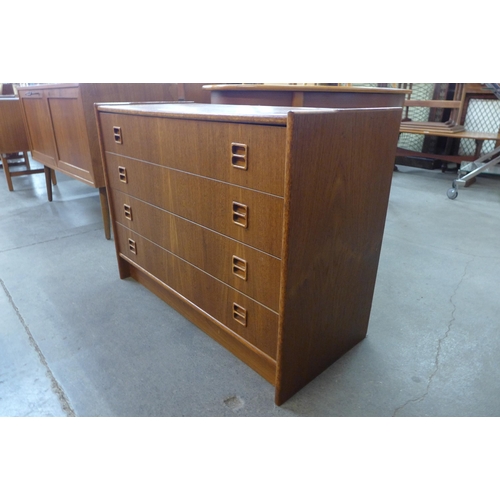 59 - A Danish teak chest of drawers