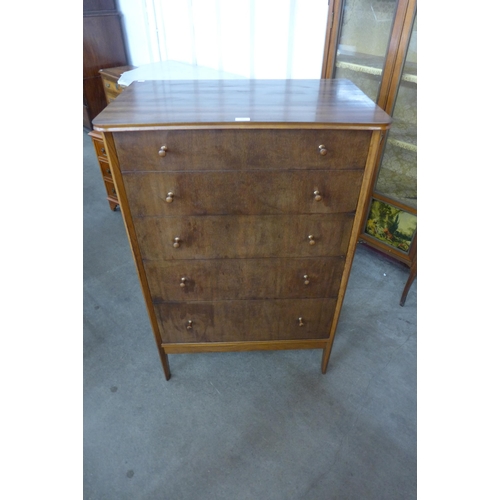 61 - A Vanson walnut chest of drawers