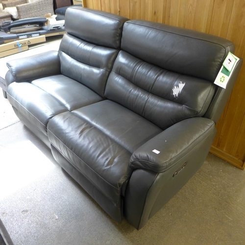 1525 - Fletcher 2.5 Seat Leather power Recliner, original RRP £1124.99 + VAT (4171-5) *This lot is subject ... 